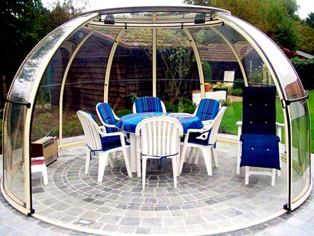 альтанка з прозорого полікарбонату