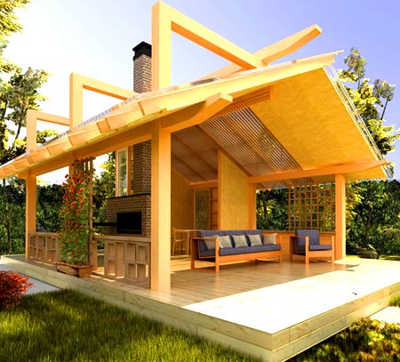 відкрита альтанка кухня