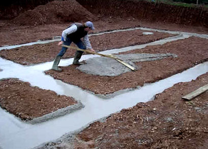 заливка мелкозаглубленного фундаменту