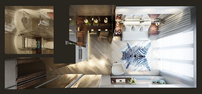 9 рад по дизайну квартири-студії: інтер'єр і планування + фото