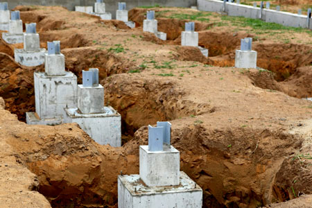 монтаж стаканного фундаменту