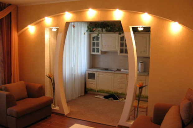 Зонування однокімнатної квартири: 9 способів + фото