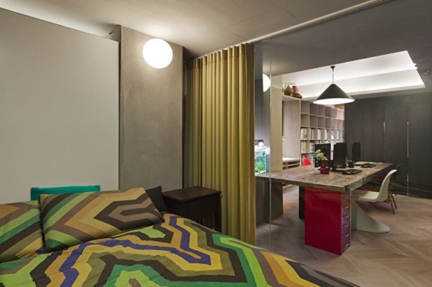 Зонування однокімнатної квартири: 9 способів + фото