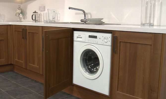 Як зробити шафу для пральної машини в ванну?