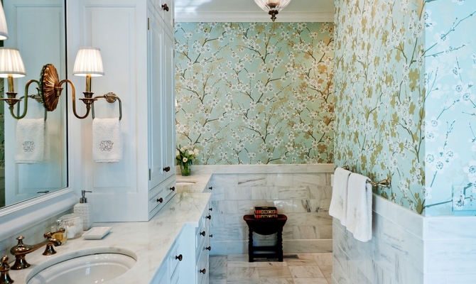 Які шпалери підійдуть для ванної?