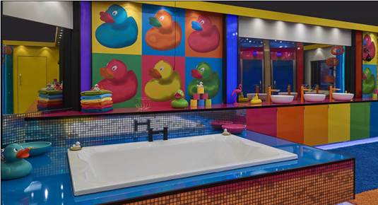 Ванна кімната в стилі поп-арт